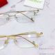 2020 New Replica Cartier Half Frame Eyeglasses - Gold Leg (6)_th.jpg